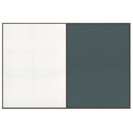 United Visual Products Enclosed Corkboard, 1 Door, 72"x48", 4" Fra UV3405-BLACK-BLACK